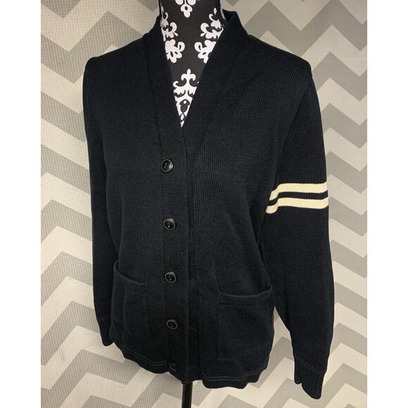Ralph Lauren Rugby Black Sweater Old Money Preppy S - Picture 2 of 6